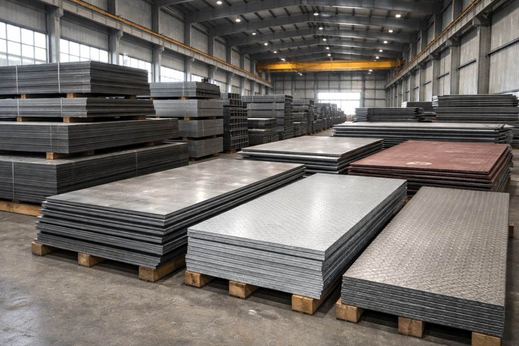 λαμαρίνες χάλυβα σε φύλλα για μεταλλικές και βιομηχανικές κατασκευές