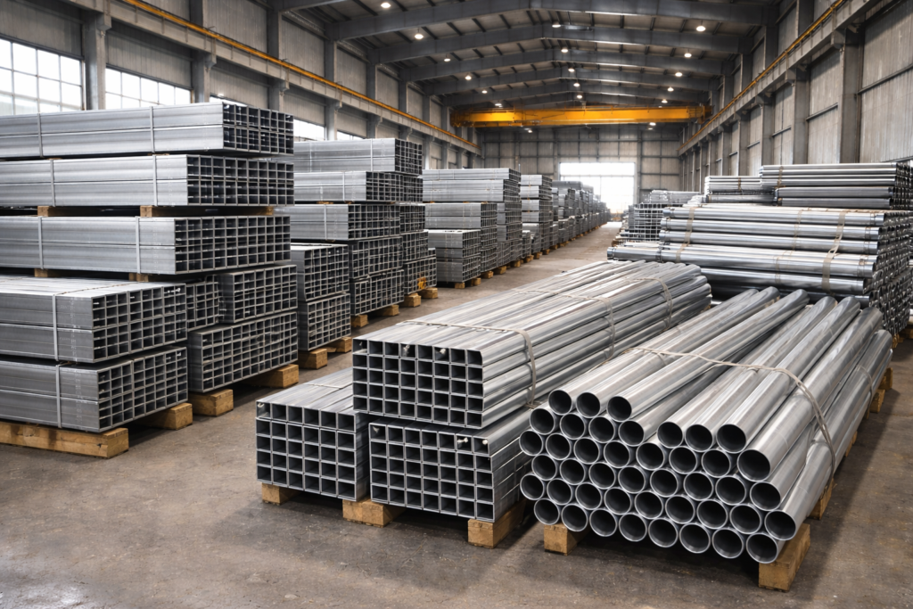 στραντζαριστά προφίλ χάλυβα ελαφρού τύπου σε βιομηχανική αποθήκη