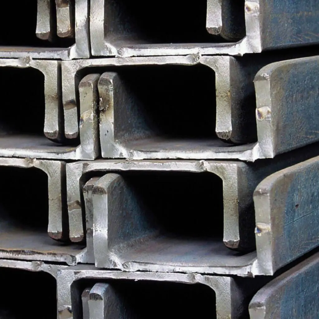 Δοκοί χάλυβα UPN σε στοίβα – προφίλ καναλιού για μεταλλικές κατασκευές