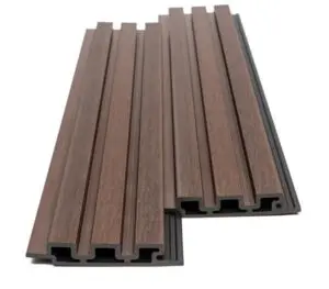 WPC πάνελ με 3D πηχάκια ESTEEL Linea 3D σε χρώμα Coffee 5530