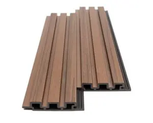 WPC πάνελ με 3D πηχάκια ESTEEL Linea 3D σε χρώμα Teak 5510