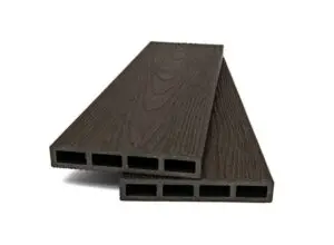 WPC Deck περίφραξης Premium Co-Extrusion Walnut με ανάγλυφη όψη ξύλου