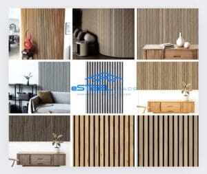 Acoustic 3d wall panel με πηχάκια - Εsteel Τrade Εμπόριο Σιδήρου επένδυση-τοίχου-esteel